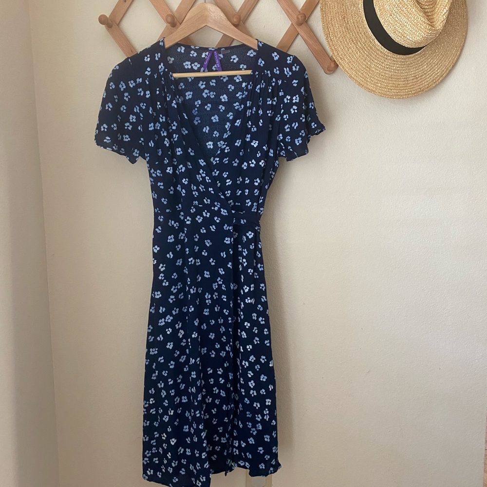 Flattering Floral Seraphine Maternity Wrap Dress